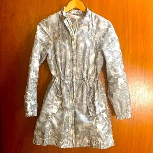 Tory Burch Shirley Floral Print Hooded Jac…